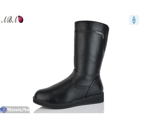 Чоботи жіночі на зиму (6 пар р.41-43) чорний  "Aba"