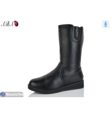 Чоботи жіночі на зиму (6 пар р.41-43) чорний  "Aba"