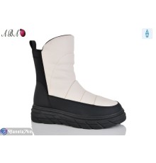 Черевики жіночі на зиму (8 пар р.36-41) бежевий  "Aba"