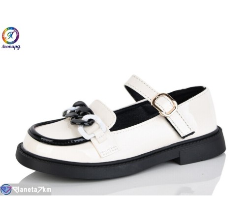 Дитячі туфлі на весну/осінь (8 пар р.31-36) бежевий  "Леопард"