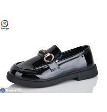 Дитячі туфлі на весну/осінь (8 пар р.31-36) чорний  "Леопард"