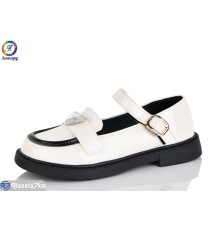 Дитячі туфлі на весну/осінь (8 пар р.31-36) бежевий  "Леопард"