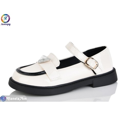 Дитячі туфлі на весну/осінь (8 пар р.31-36) бежевий  "Леопард"