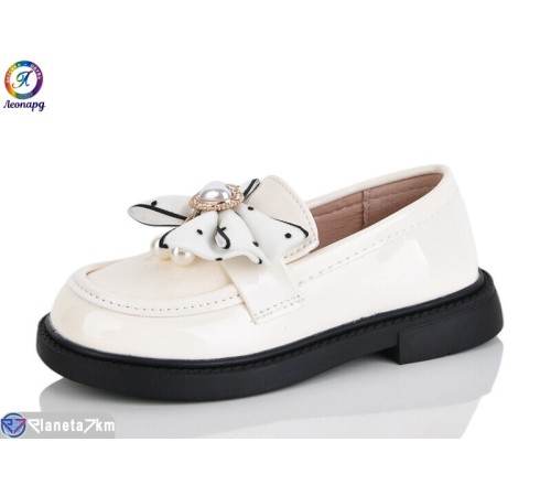 Дитячі туфлі на весну/осінь (8 пар р.26-30) бежевий  "Леопард"