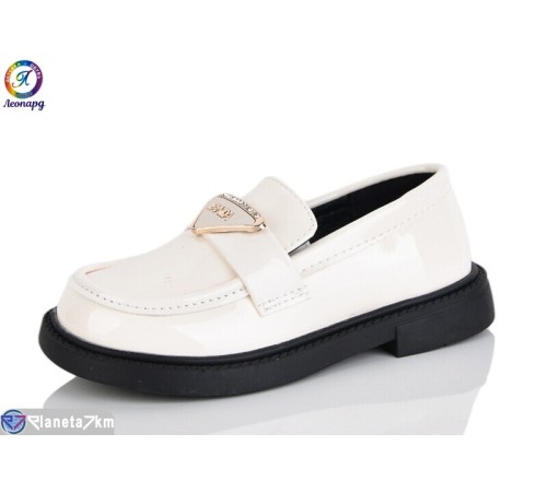 Дитячі туфлі на весну/осінь (8 пар р.26-30) бежевий  "Леопард"