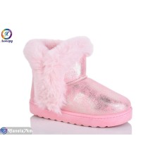 Дитячі Уггі на зиму (5 пар р.34-35) рожевий  "Леопард"