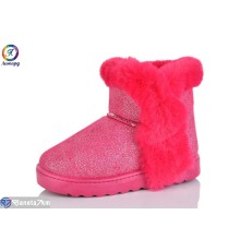 Дитячі Уггі на зиму (7 пар р.33-35) рожевий  "Леопард"