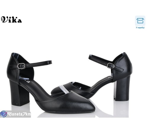 Туфлі жіночі на весну/осінь (6 пар р.36-40) чорний  "Vika"