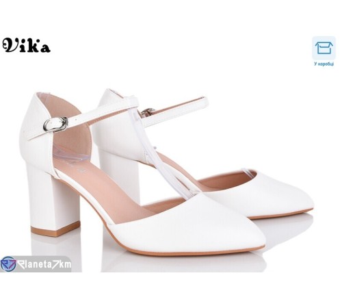 Туфлі жіночі на весну/осінь (6 пар р.36-40) білий  "Vika"