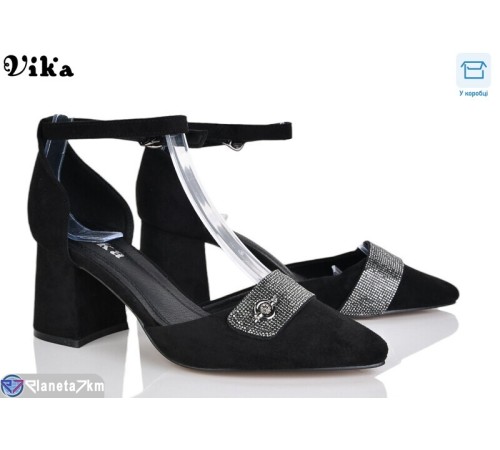 Туфлі жіночі на весну/осінь (6 пар р.36-40) чорний  "Vika"