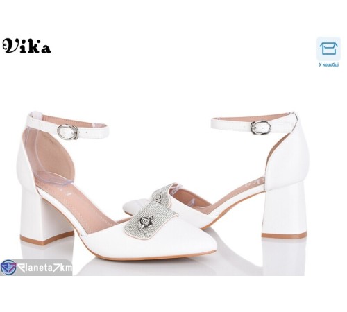 Туфлі жіночі на весну/осінь (6 пар р.36-40) білий  "Vika"