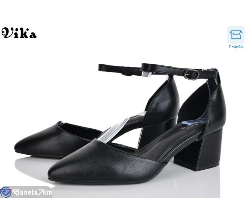Туфлі жіночі на весну/осінь (6 пар р.36-40) чорний  "Vika"