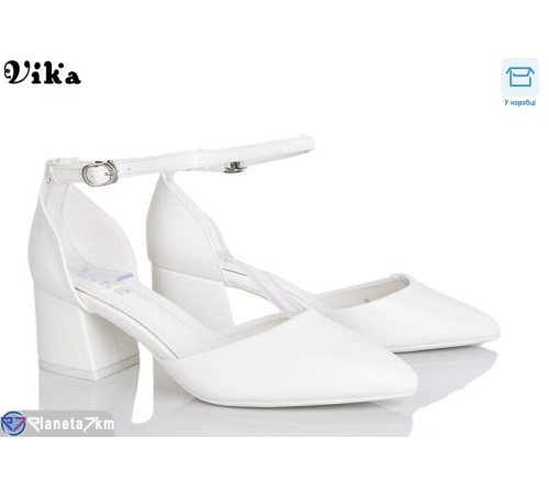 Туфлі жіночі на весну/осінь (6 пар р.36-40) білий  "Vika"