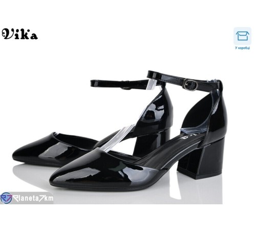 Туфлі жіночі на весну/осінь (6 пар р.36-40) чорний  "Vika"