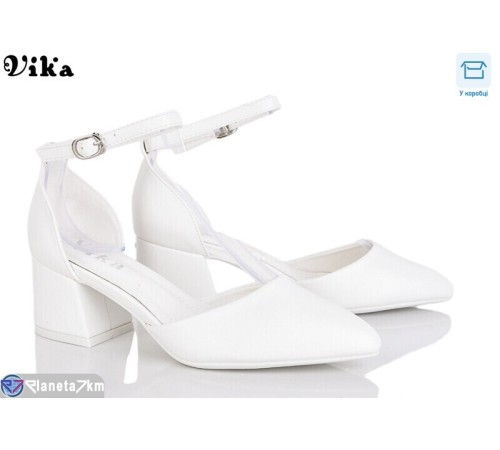 Туфлі жіночі на весну/осінь (6 пар р.33-38) білий  "Vika"