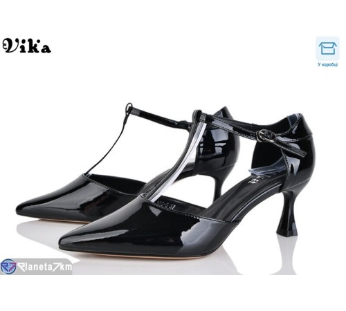 Туфлі жіночі на весну/осінь (6 пар р.36-40) чорний  "Vika"