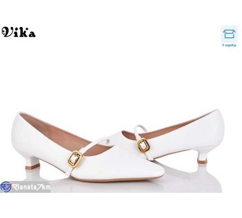 Туфлі жіночі на весну/осінь (6 пар р.36-40) білий  "Vika"
