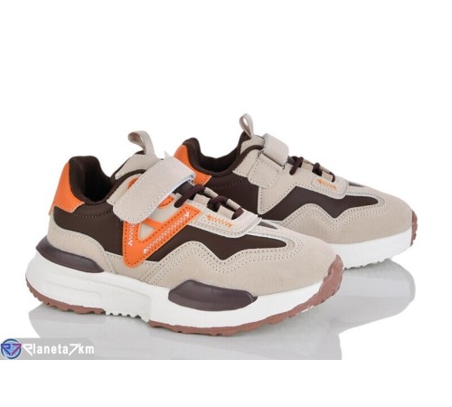 Дитячі кросівки на весну/осінь (8 пар р.32-37) коричневий  "Laifakids"