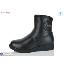 Черевики жіночі на зиму (8 пар р.37-42) чорний  "QQ&Панда"