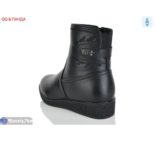 Черевики жіночі на зиму (8 пар р.37-42) чорний  "QQ&Панда"