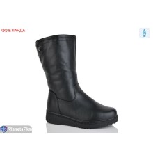Чоботи жіночі на зиму (8 пар р.37-42) чорний  "QQ&Панда"