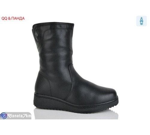 Черевики жіночі на зиму (8 пар р.37-42) чорний  "QQ&Панда"