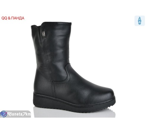 Черевики жіночі на зиму (8 пар р.37-42) чорний  "QQ&Панда"