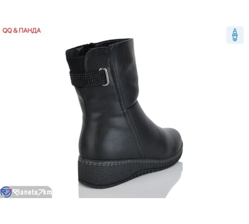 Черевики жіночі на зиму (8 пар р.37-42) чорний  "QQ&Панда"