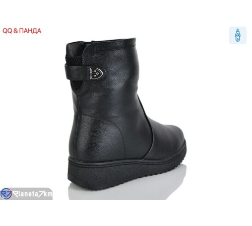 Черевики жіночі на зиму (8 пар р.37-42) чорний  "QQ&Панда"