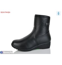 Черевики жіночі на зиму (8 пар р.37-42) чорний  "QQ&Панда"