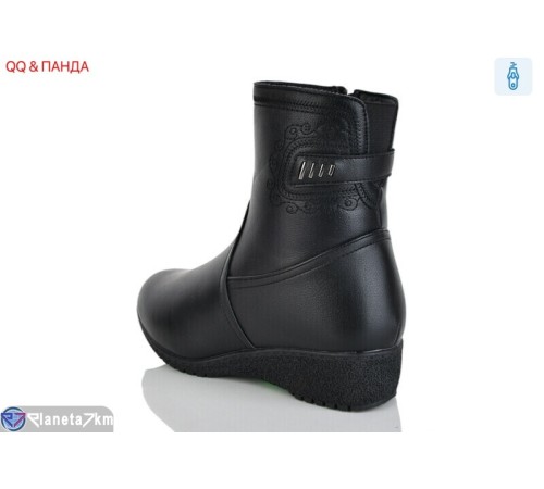 Черевики жіночі на зиму (8 пар р.37-42) чорний  "QQ&Панда"