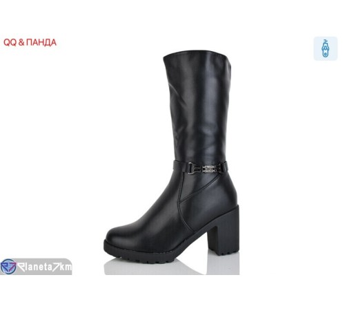 Чоботи жіночі на зиму (6 пар р.36-41) чорний  "QQ&Панда"