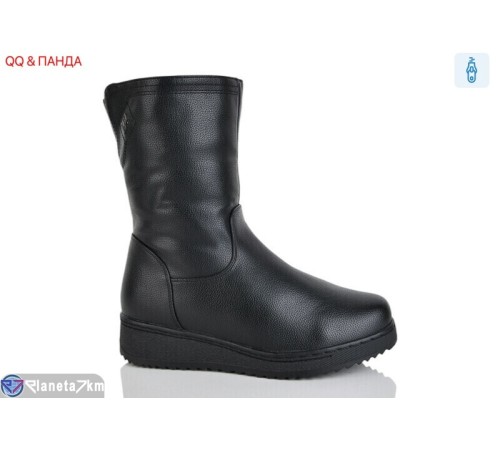 Черевики жіночі на зиму (8 пар р.37-42) чорний  "QQ&Панда"