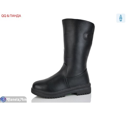 Чоботи жіночі на зиму (8 пар р.37-42) чорний  "QQ&Панда"
