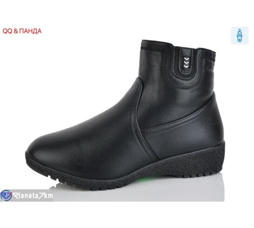 Черевики жіночі на зиму (6 пар р.41-43) чорний  "QQ&Панда"