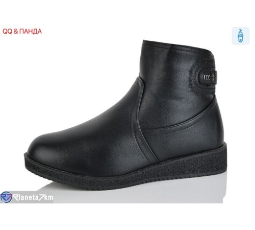 Черевики жіночі на зиму (6 пар р.41-43) чорний  "QQ&Панда"