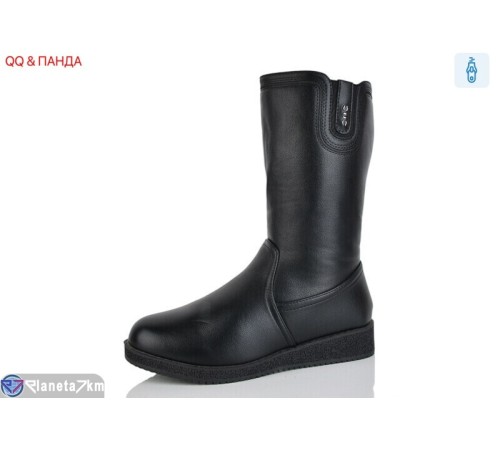Чоботи жіночі на зиму (6 пар р.41-43) чорний  "QQ&Панда"