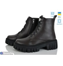 Черевики жіночі на зиму (6 пар р.36-40) коричневий  "GARRA"