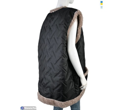 Жилетка жіноча на зиму (3 шт. р.сетка 64-68) чорний  "LIBERTE"