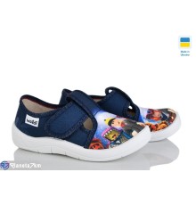 Тапки дитячі на весну/осінь (6 пар р.25-30) синій  "LIBERTE"