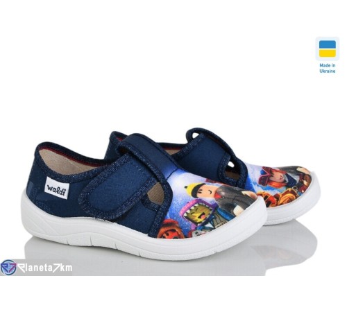 Тапки дитячі на весну/осінь (6 пар р.25-30) синій  "LIBERTE"