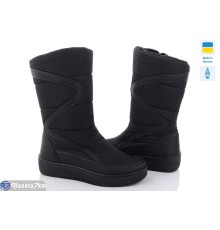 Дутики жіночі (8 пар р.37-42) чорний  "OLLA"