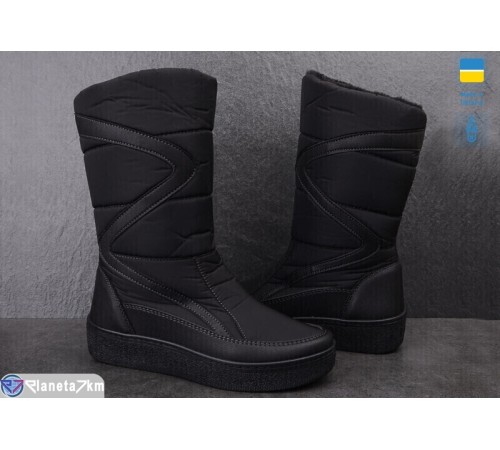 Дутики жіночі (8 пар р.37-42) чорний  "OLLA"