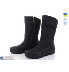 Дутики жіночі (8 пар р.37-42) чорний  "OLLA"