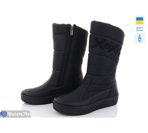 Дутики жіночі (8 пар р.37-42) чорний  "OLLA"