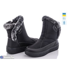 Дутики жіночі (8 пар р.37-42) чорний  "OLLA"