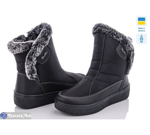 Дутики жіночі (8 пар р.37-42) чорний  "OLLA"