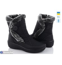 Дутики жіночі (8 пар р.37-42) чорний  "OLLA"