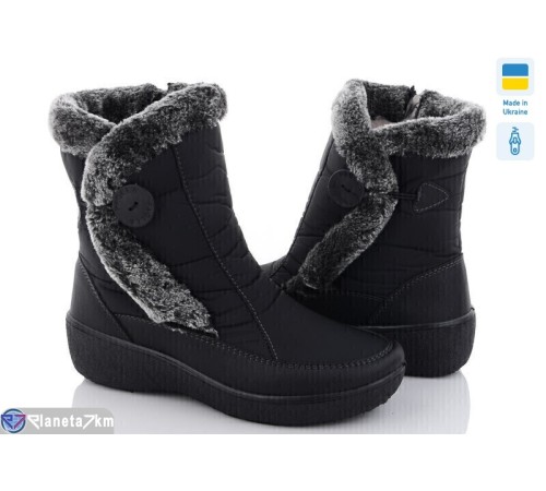 Дутики жіночі (8 пар р.37-42) чорний  "OLLA"