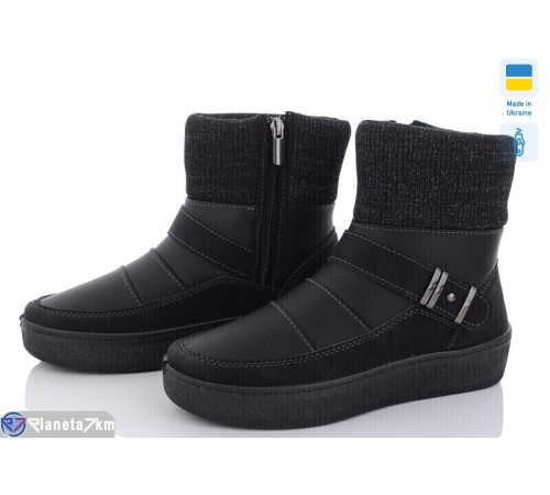 Дутики жіночі (8 пар р.37-42) чорний  "OLLA"